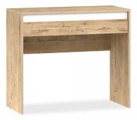 Стол туалетный Virginia НМ 011.08, Белый Скандинавский/Дуб Бунратти фото Стол туалетный Virginia НМ 011.08, Белый Скандинавский/Дуб Бунратти. Фото №1