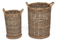 Корзина Secret De Maison Yanbe (набор из 2 штук) натуральный ротанг, 31*31*44 / 39*39*54 , Натуральный Кубу / Natural Kubu Корзина Secret De Maison Yanbe (набор из 2 штук) натуральный ротанг, 31*31*44 / 39*39*54 , Натуральный Кубу / Natural Kubu