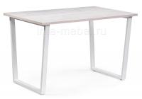 Стол деревянный Лота Лофт 120 25 мм юта / белый матовый