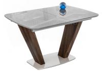 Стол на тумбе Петир орех кантри / серый