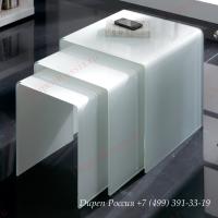 Набор из трех столиков DUPEN ND-01 белый фото Набор из трех столиков DUPEN ND-01 белый. Фото №1