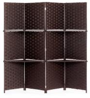 Ширма с полками Secret De Maison NICE (mod. TT-RD007) сосна+бумажный жгут, 200*180, Орех (Walnut) Ширма с полками Secret De Maison NICE (mod. TT-RD007) сосна+бумажный жгут, 200*180, Орех (Walnut)