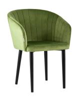 Стул с подлокотниками Нейтон велюр травяной фото Стул с подлокотниками Нейтон велюр травяной. Фото №1