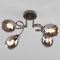 Потолочная люстра Eurosvet Roselyn 30171/4 черный жемчуг фото Потолочная люстра Eurosvet Roselyn 30171/4 черный жемчуг