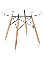 Стол DSW 90, прозрачный. Фото №1