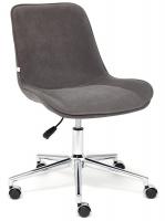 Кресло офисное TetChair Style (флок серый) фото Кресло офисное TetChair Style (флок серый)