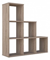 Стеллаж Polini Home Smart, древесина коричневая светлая дуб фото Стеллаж Polini Home Smart, древесина коричневая светлая дуб. Фото №2