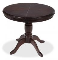 Стол STEFANO круглый бук, мдф, D90+30x77см, Tobacco фото Стол STEFANO круглый бук, мдф, D90+30x77см, Tobacco. Фото №1