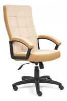 Кресло TRENDY флок/ткань, бежевый/бронза, 7/TW-21 Кресло TRENDY флок/ткань, бежевый/бронза, 7/TW-21. Фото №1