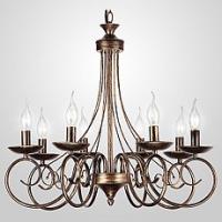 Подвесная люстра Eurosvet Provence 22404/8 черный с золотом. Фото №1