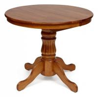 Стол NAVARRESE (mod. E-R36R+12AV NMO-2B) дерево гевея/мдф, D90+30x76см, rustic oak (дуб). Фото №1