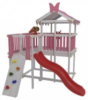 Комплекс игровой ДК4Р, розовый, серый. Фото №1