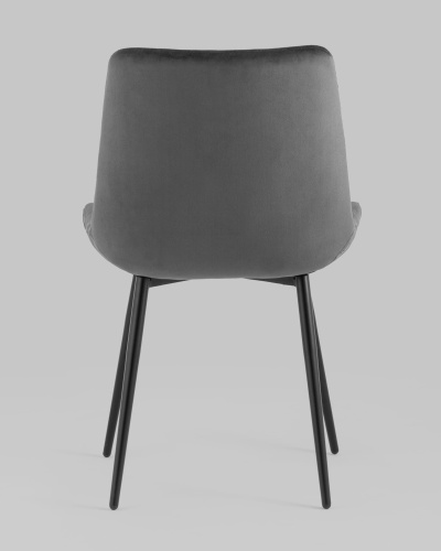 Стул Остин велюр тёмно-серый. Фото №6