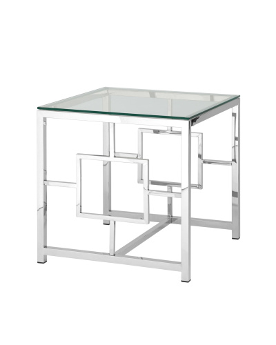 Журнальный столик 55*55 БРУКЛИН серебро. Фото №2