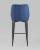 Стул полубарный Лоренс велюр синий. Фото №6
