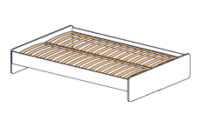 Кровать на каркасе Силуэт (1200 х 2000) белый фото Кровать на каркасе Силуэт (1200 х 2000) белый. Фото №2