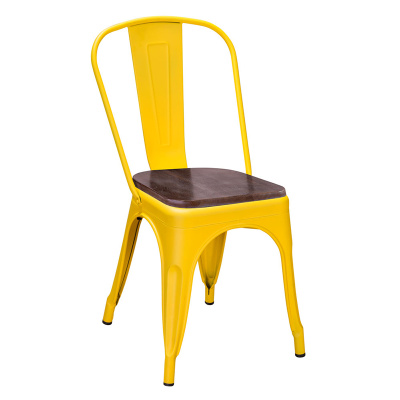 Стул TOLIX WOOD желтый. Фото №2