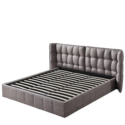 Кровать HUSK 8705 темно-бежевая с ящиком для белья фото Кровать HUSK 8705 темно-бежевая с ящиком для белья. Фото №2