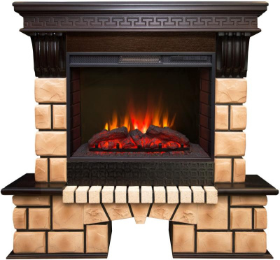 AS6621 Электрокамин RealFlame Stone Brick AO с Sparta 25.5. Фото