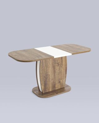 Стол Barrel 110-145*70 дуб Ка/белый фото Стол Barrel 110-145*70 дуб Ка/белый. Фото №5