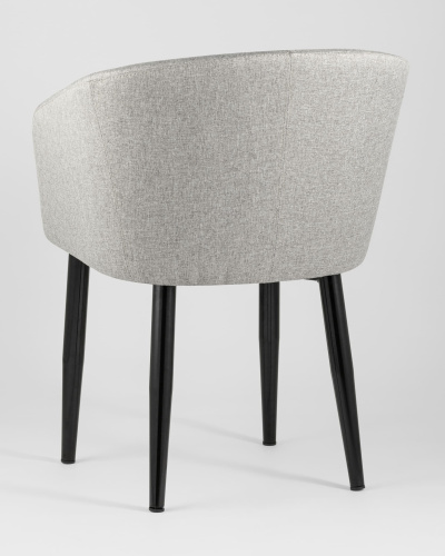 Кресло Ральф рогожка серый. Фото №7