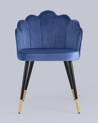 Стул Камилла велюр королевский синий. Фото