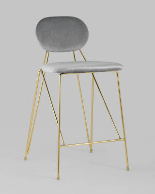 Стул Элис полубарный светло-серый. Фото