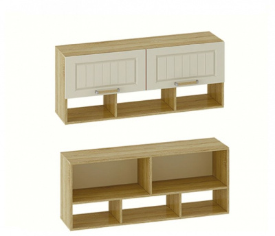 Полка комбинированная Маркиза,древесина коричневая светлая дуб. Фото №3