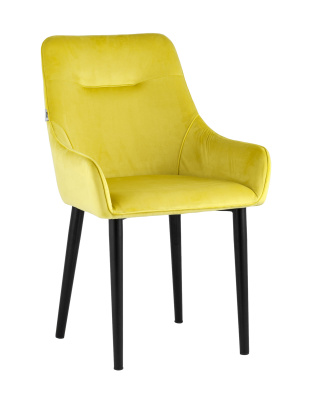 Стул Джоан велюр жёлтый фото Стул Джоан велюр жёлтый. Фото №2