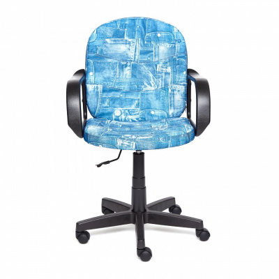 Компьютерное кресло BAGGI ткань, принт Карта на синем. Фото