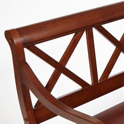 Скамейка ALBIZZI (Альбицци) дерево гевея/мдф, 108х57х89 см, dark walnut фото Скамейка ALBIZZI (Альбицци) дерево гевея/мдф, 108х57х89 см, dark walnut. Фото №2