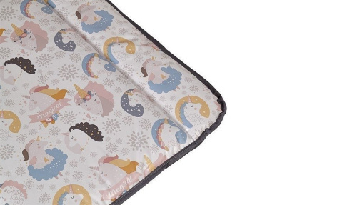 Матрас пеленальный Polini kids Волшебный Единорог, серый. Фото №4