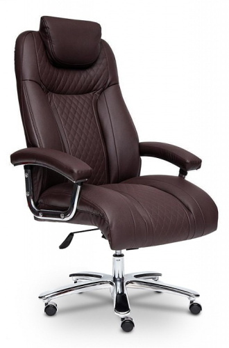 Кресло TRUST Обивка: материал - искусственная кожа, цвет - коричневый/коричневый стеганный/коричневый, 36-36/36-36/6/36-36/06. Фото №1