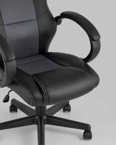 Кресло игровое TopChairs Renegade серое. Фото №9