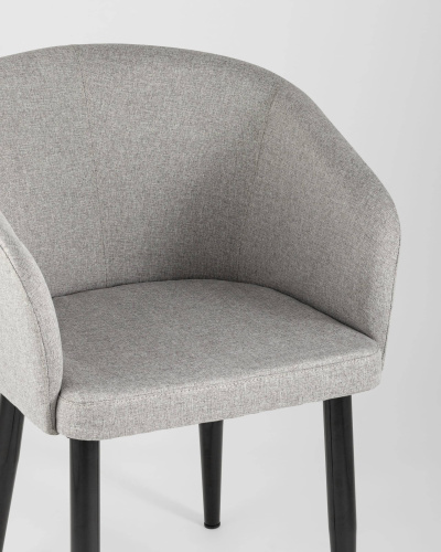 Кресло Ральф рогожка серый. Фото №9