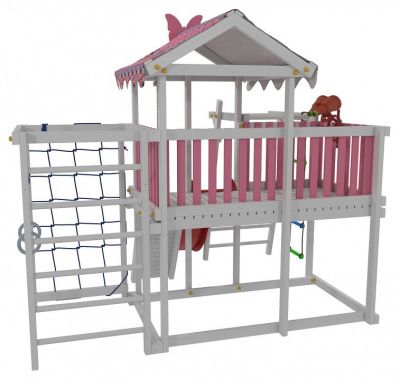 Комплекс игровой ДК2Р, розовый, серый. Фото №4