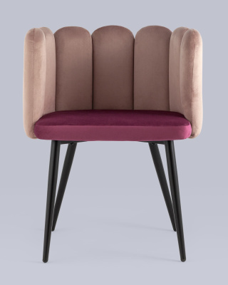 Кресло Карнавал пыльно-розовое/бордо фото Кресло Карнавал пыльно-розовое/бордо. Фото №5