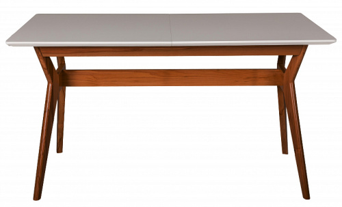 Стол Нарвик раскладной 120-160 ОРЕХ-Белый. Фото №6