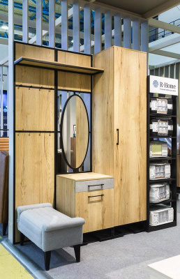 Полка для прихожей Loft Дуб Табак. Фото