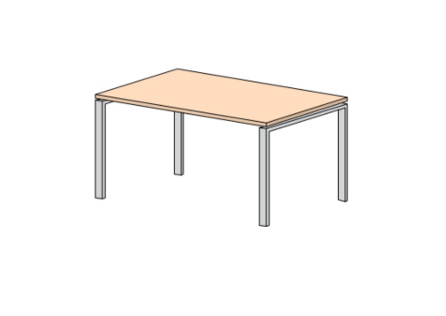 Стол писменный прямоугольный глубиной 600 мм Европа Лайт. Фото №1