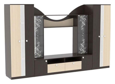 Гармония Шкаф 2-створчатый венге/дуб млечный. Фото