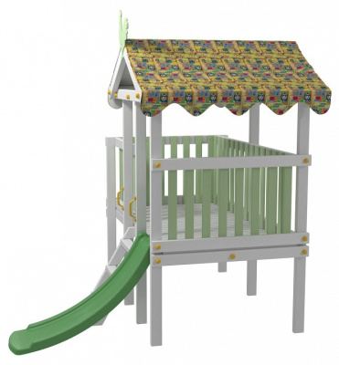Комплекс игровой ДК6Б, бирюзовый, серый. Фото №3
