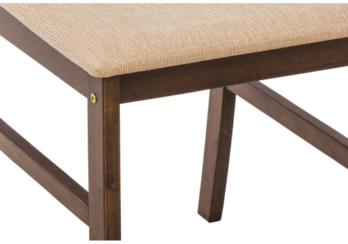 Обеденная группа Luar (стол и 4 стула) espresso / cream. Фото №9