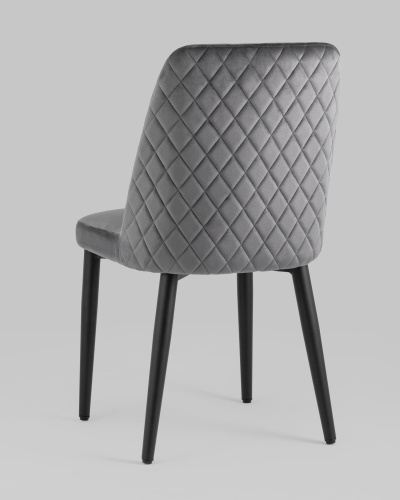 Стул Эмма велюр серый. Фото №7