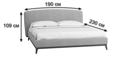 Кровать с ортопедическим основанием 1.6 Сканди Лайт Бежевый. Фото