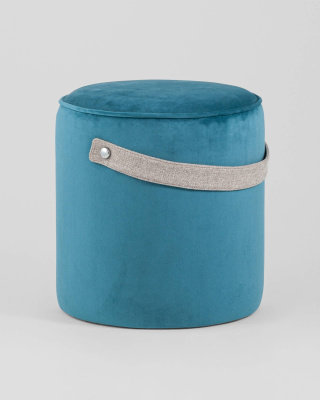 Пуф Джерри велюр темно-бирюзовый фото Пуф Джерри велюр темно-бирюзовый. Фото №3