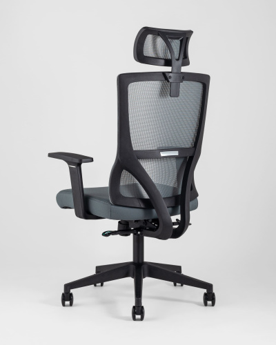 Кресло руководителя TopChairs Local серое. Фото №7