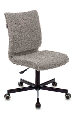 Кресло Бюрократ CH-330M серый экомех крестовина металл черный. Фото