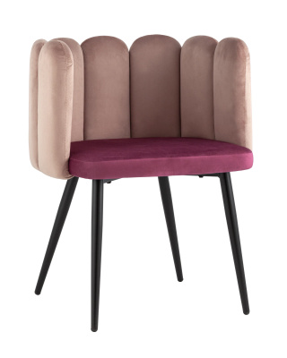 Кресло Карнавал пыльно-розовое/бордо фото Кресло Карнавал пыльно-розовое/бордо. Фото №2