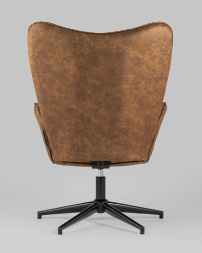 Кресло Ирис вращающееся коричневое. Фото №6